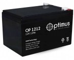 Аккумуляторная батарея (АКБ) Optimus OP 1212 (12В, 12А/ч).